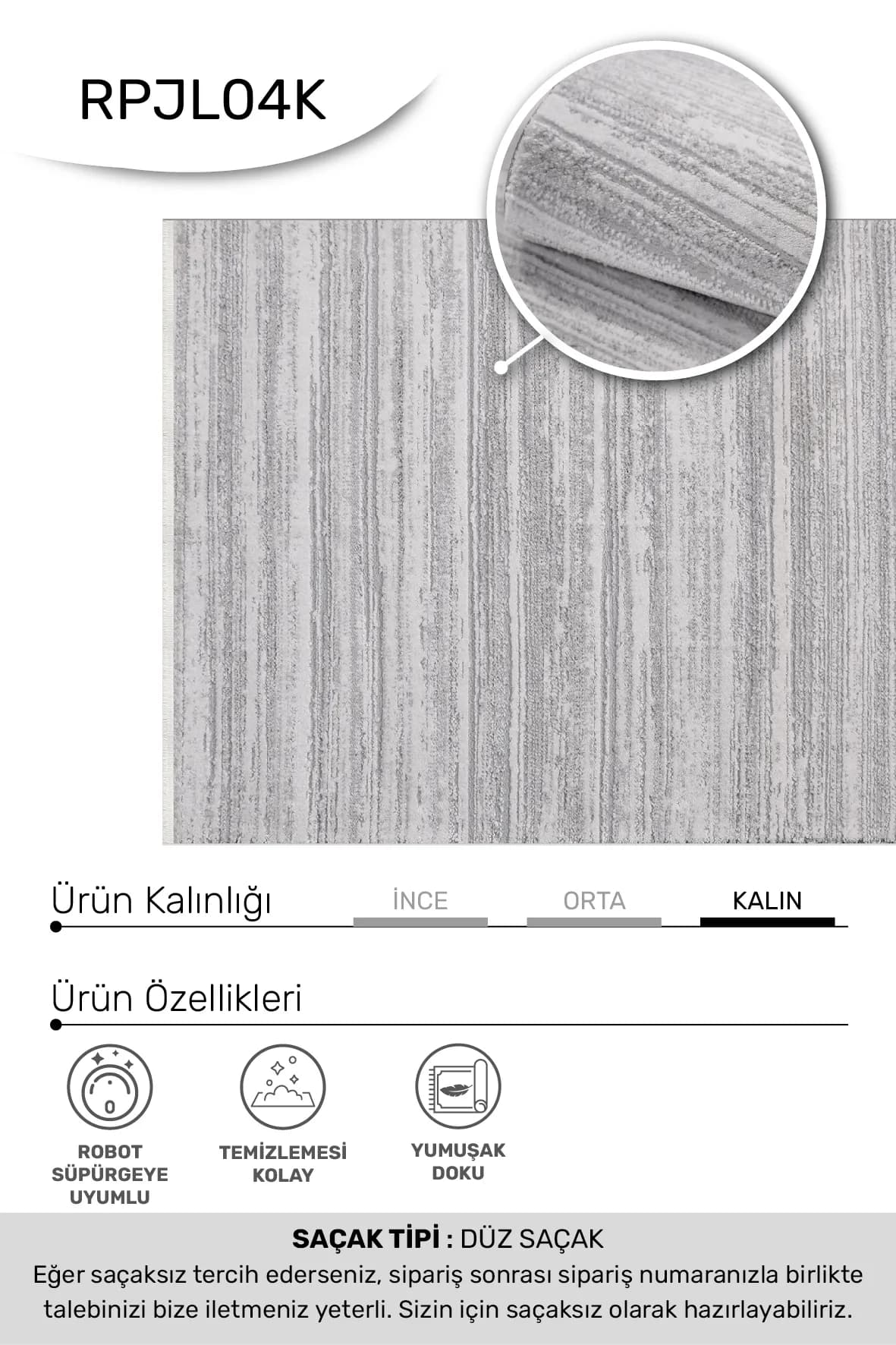JALURA-Gri/Bej- Özel Ölçü-Salon,Oturma Odası, Koridor Halısı-Robot Süpürgeye Uyumlu-Kolay Temizlenebilir-Uygun Fiyat